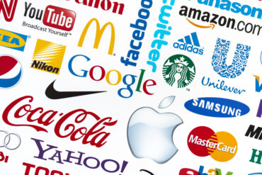 An image of a bunch of different brand logos placed next to one another.