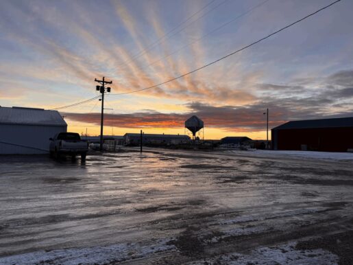 A sunset in Philips, SD.